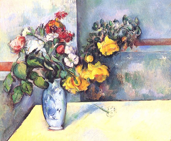 Paul Cezanne Stillleben Blumen in einer Vase Wandbild