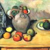 Paul-Cezanne-Stillleben-Krug-und-Fruechte-auf-einem-Tisch