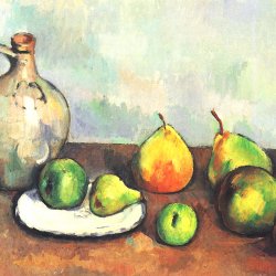 Paul-Cezanne-Stillleben-Krug-und-Fruechte