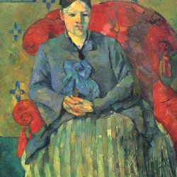Paul-Cezanne-Stillleben-Portrait-der-Madame-Cezanne-in-rotem-Lehnstuhl