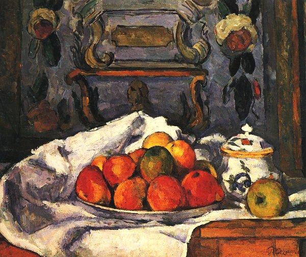 Paul Cezanne Stillleben Schale mit aepfeln Wandbild