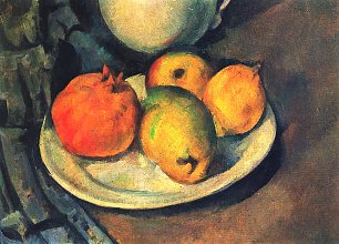 Paul Cezanne Stillleben mit Granatapfel und Birnen Wandbild