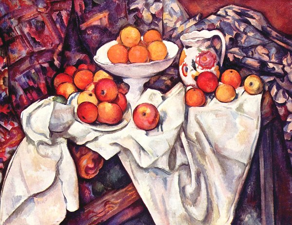 Paul Cezanne Stillleben mit aepfeln und Orangen Wandbild