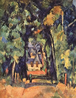 Paul Cezanne Strasse in Chantilly Wandbild