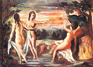Paul Cezanne Urteil des Paris Wandbild