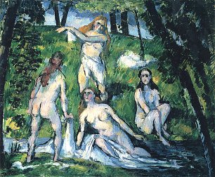 Paul Cezanne Vier Badende Wandbild