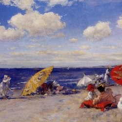 William-Merritt-Chase-At-the-seaside