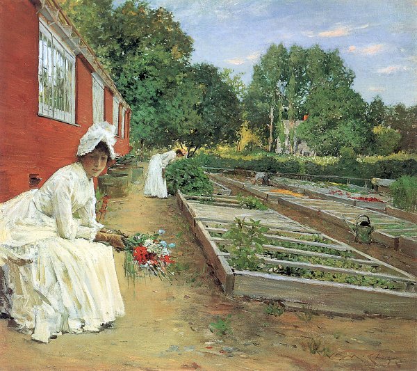 William Merritt Chase Die Gaertnerei Wandbild