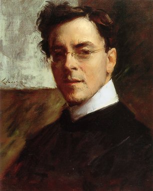 William Merritt Chase Portrait of Louis Betts Wandbild