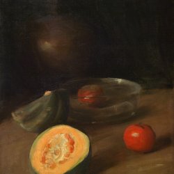 William-Merritt-Chase-Still-life-with-Melon
