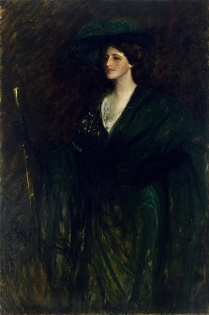 William Merritt Chase The Emerald Lady Wandbild