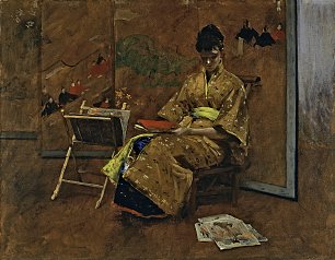 William Merritt Chase The Kimono Wandbild