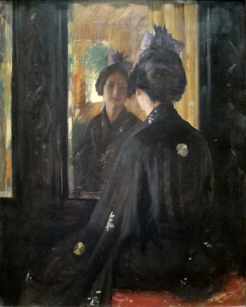 William Merritt Chase The Mirror Wandbild