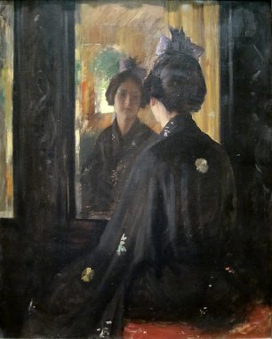 William Merritt Chase The Mirror Wandbild