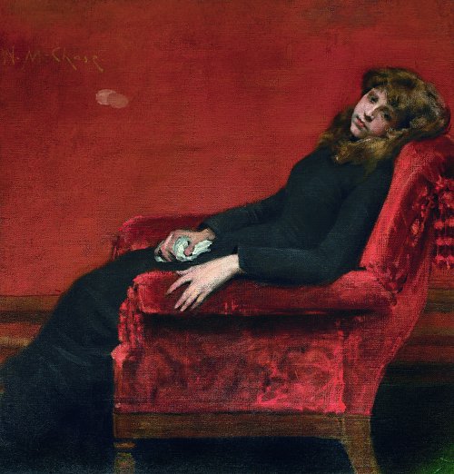 William Merritt Chase The Young Orphan Wandbild