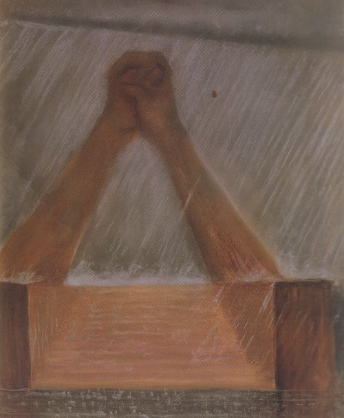 Mikalojus Konstantinas Ciurlionis Deluge IV Wandbild