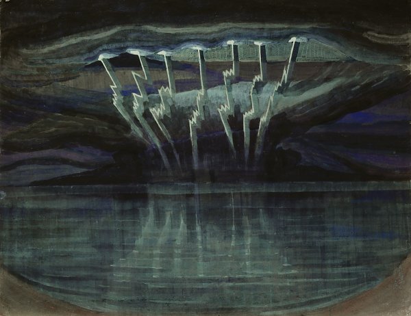 Mikalojus Konstantinas Ciurlionis LIGHTNING Wandbild