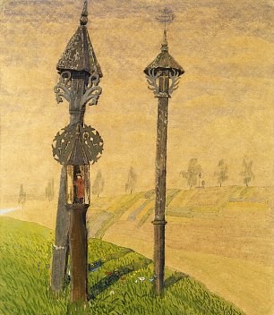 Mikalojus Konstantinas Ciurlionis WAYSIDE CROSSES OF ZEMAITIJA Wandbild