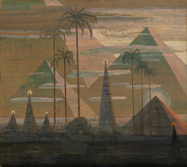 Mikalojus Konstantinas Ciurlionis piramidziu sonata Wandbild