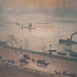Emile-Claus-Morning-Reflection-on-the-Thames-in-London