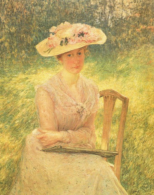 Emile Claus Portrait de Jenny Montigny Wandbild