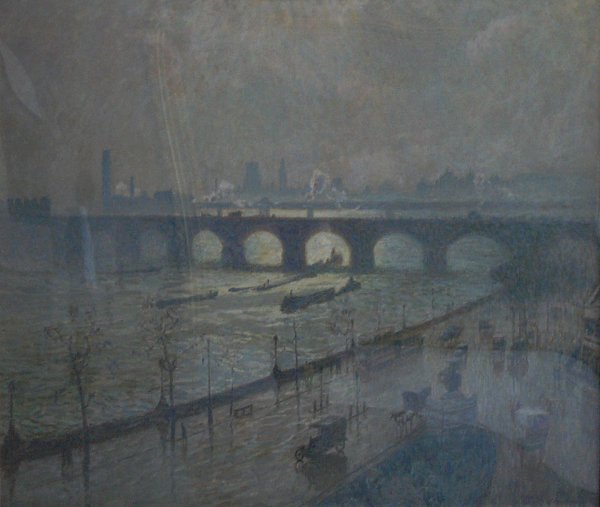 Emile Claus Waterloo Bridge sun and rain Wandbild
