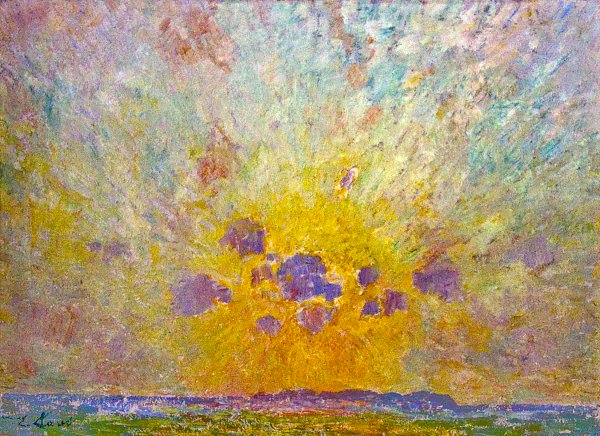 Emile Claus Zonnegloed Wandbild