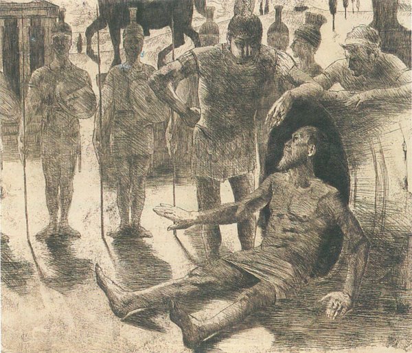 Lovis Corinth Alexander und Diogenes Wandbild