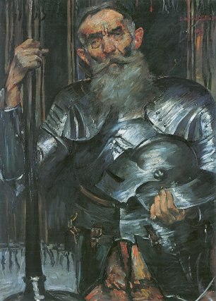 Lovis Corinth Alter Mann in Ritterruestung Wandbild