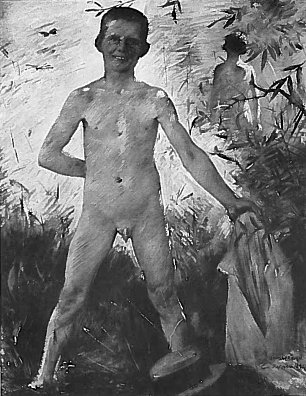 Lovis Corinth Badender Junge Wandbild