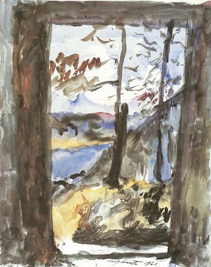 Lovis Corinth Blick auf den Walchensee Wandbild