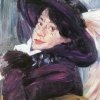 Lovis-Corinth-Damenportraet- mit-lila-Hut