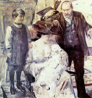 Lovis Corinth Der Kuenstler und seine Familie Wandbild