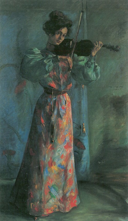 Lovis Corinth Die Geigenspielerin Wandbild