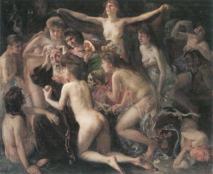 Lovis Corinth Die Versuchung des hl Antonius Wandbild