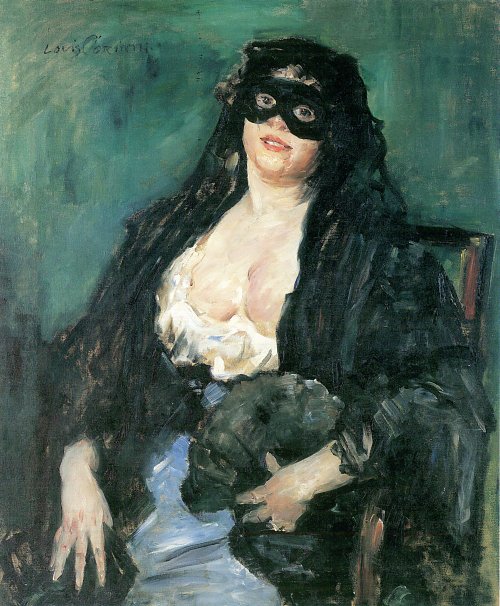 Lovis Corinth Die schwarze Maske Wandbild