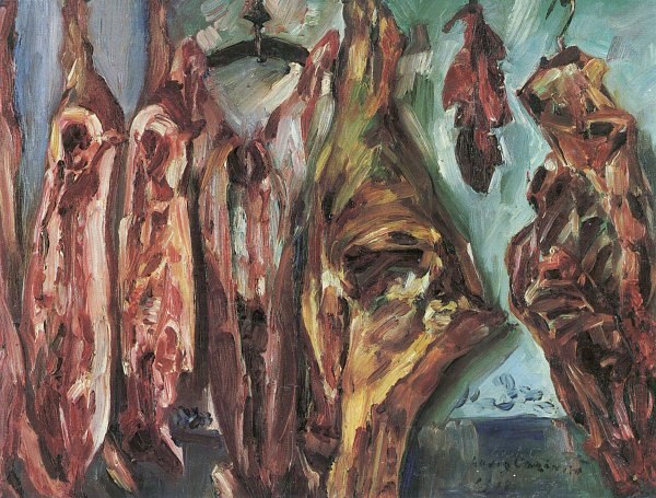 Lovis Corinth Fleischerladen Wandbild