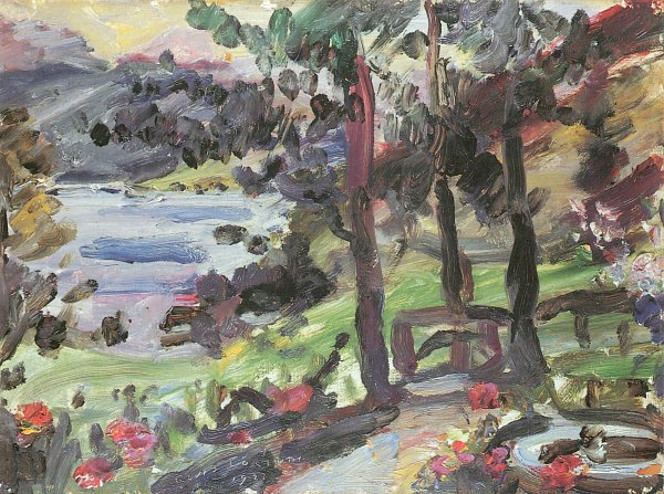Lovis Corinth Garten am Walchensee Wandbild