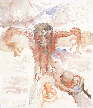 Lovis Corinth Gekreuzigter Christus Wandbild