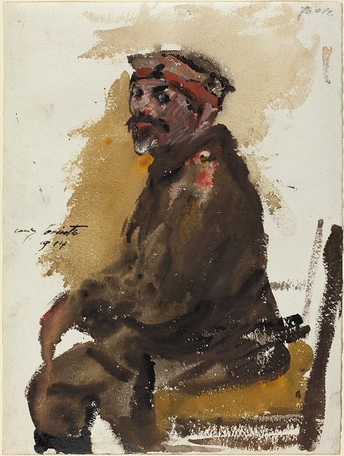 Lovis Corinth Hermann Struck in Uniform Wandbild