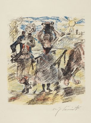 Lovis Corinth Illustration from Gottfriet August Buerger Die Koenigin von Golkonde Wandbild