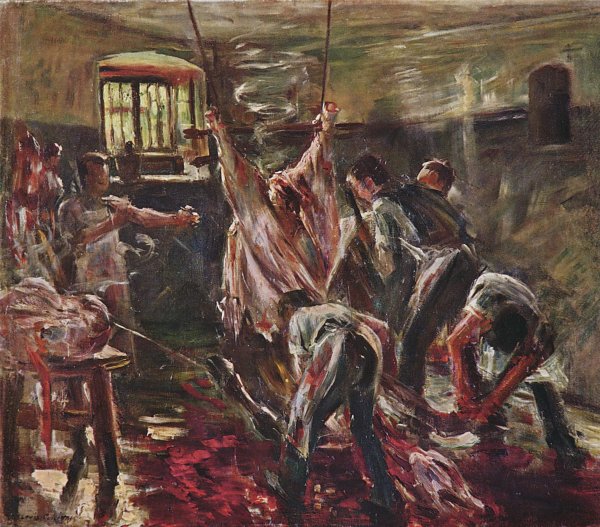 Lovis Corinth Im Schlachthaus Wandbild