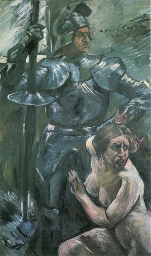 Lovis Corinth Im Schutze der Waffen Wandbild