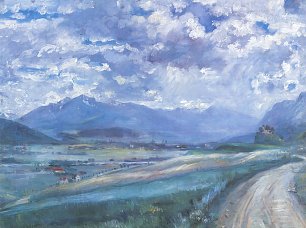 Lovis Corinth Inntal Landschaft Wandbild