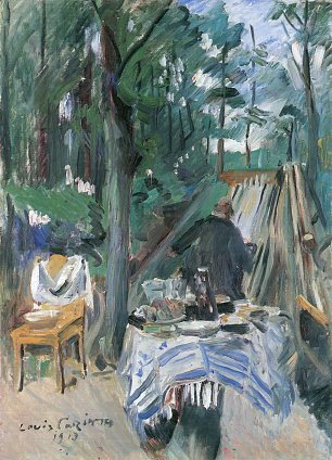 Lovis Corinth Kegelbahn Wandbild