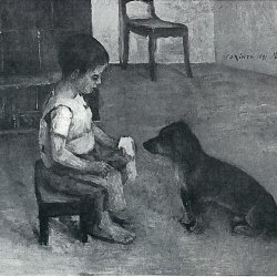 Lovis-Corinth-Kind-mit-Butterbrot-und-Hund
