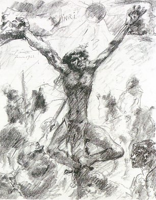 Lovis Corinth Kreuzigung Wandbild