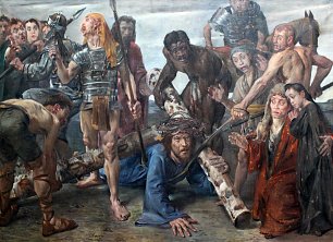 Lovis Corinth Kreuztragung Wandbild