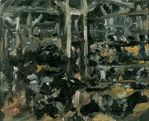 Lovis Corinth Kuhstall Wandbild