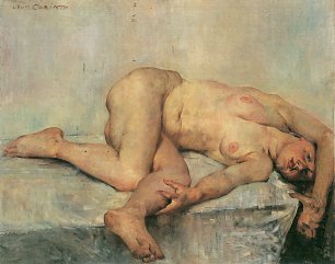 Lovis Corinth Liegender weiblicher Akt Wandbild